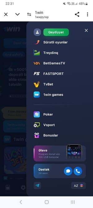 1Win APK quraşdırma təlimatı